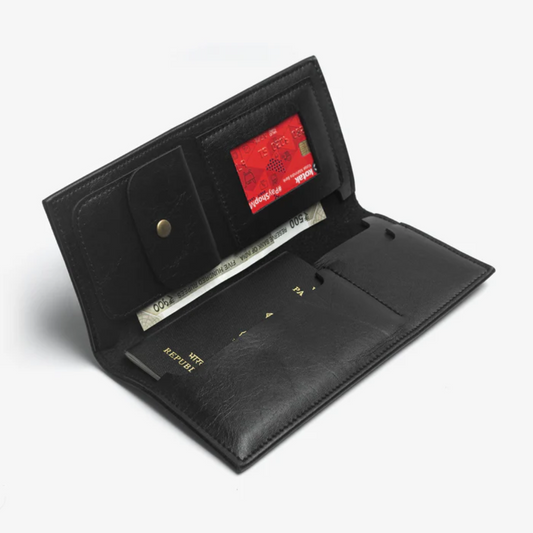 Passport organizer Black My Store NC Gifts