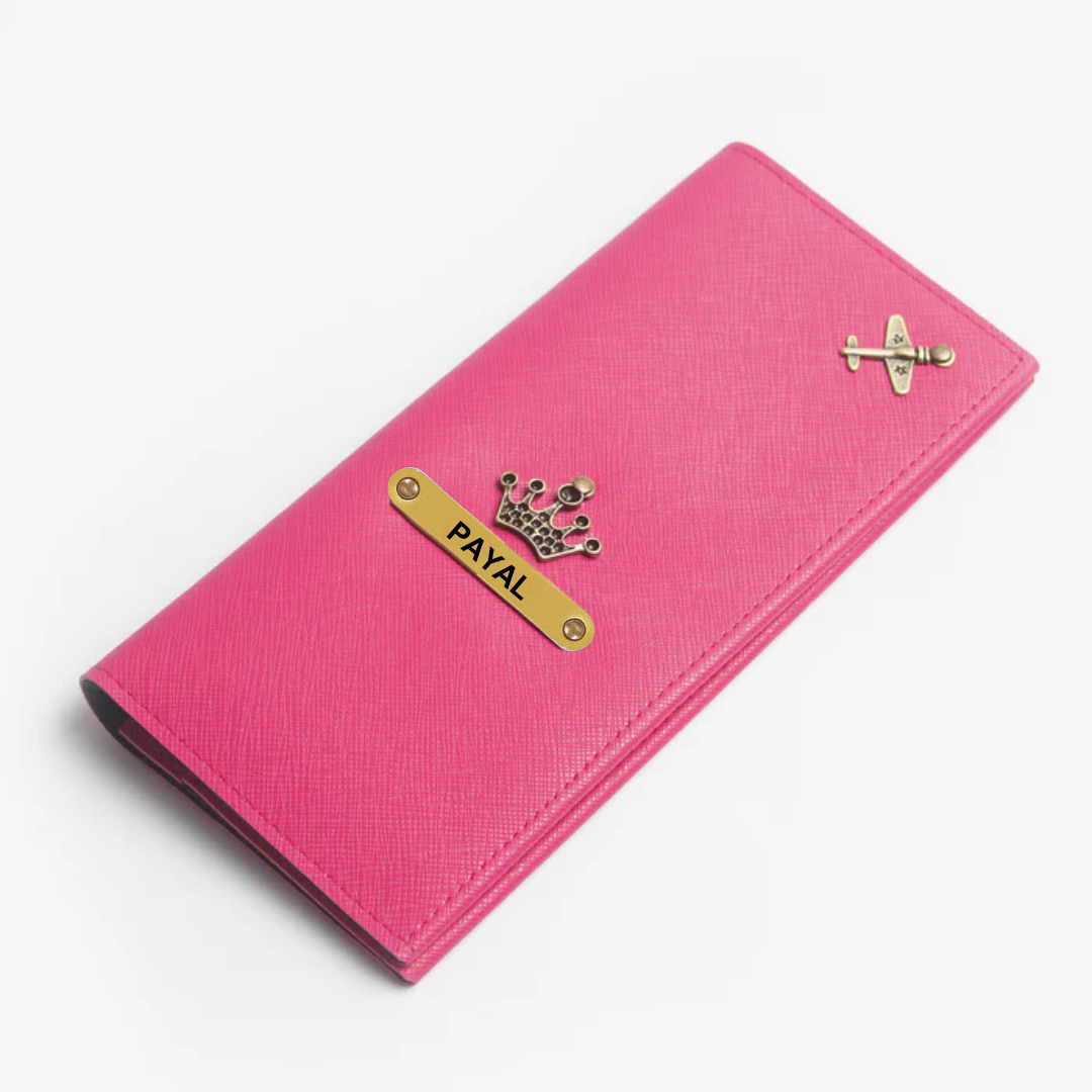 Passport organizer Hot Pink