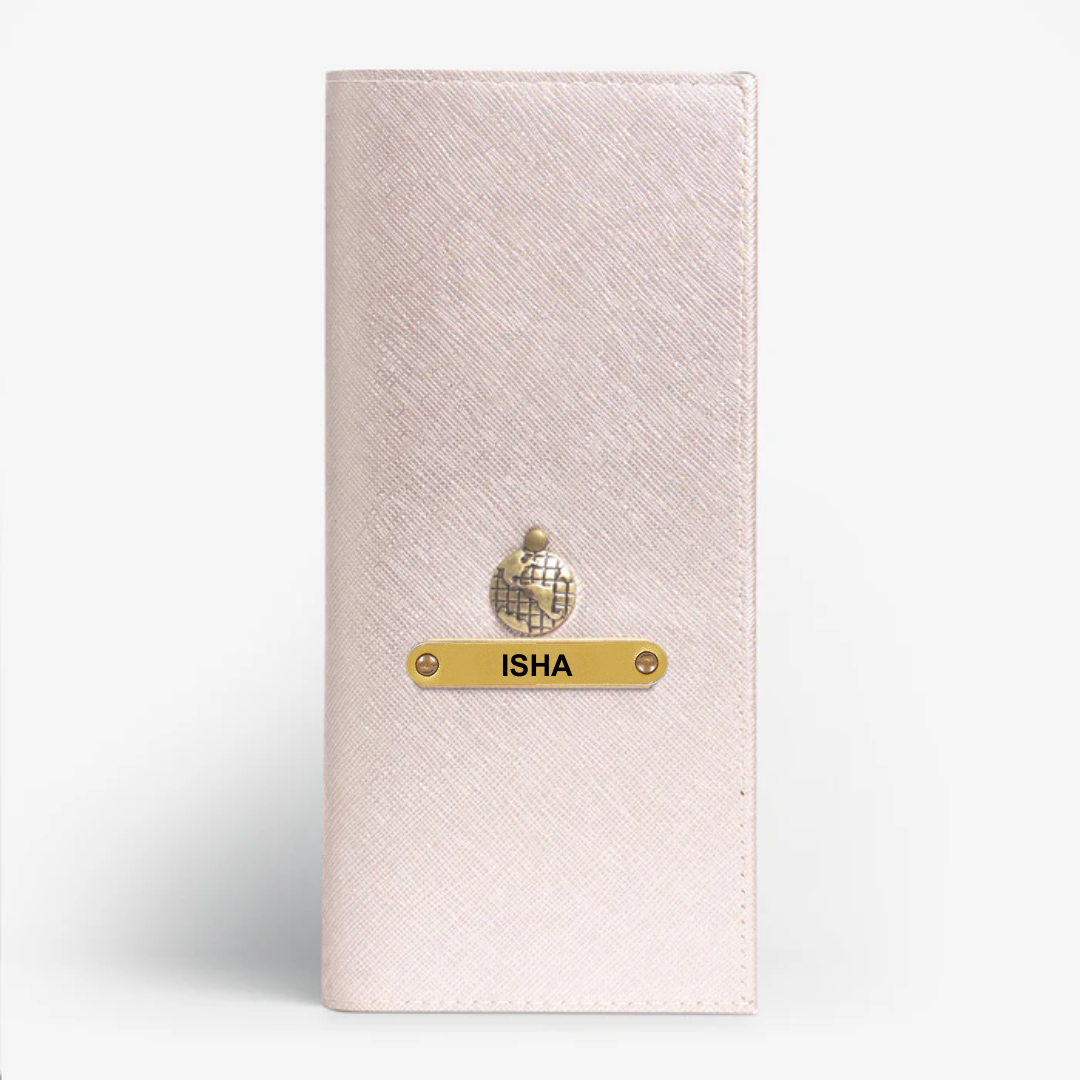 Personalized Passport Organizer - Rose Gold