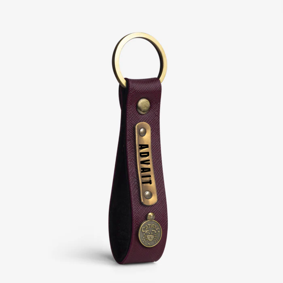 Personalized Key Chain - Wine