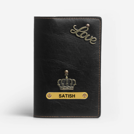 Personalized Passport Cover - Black
