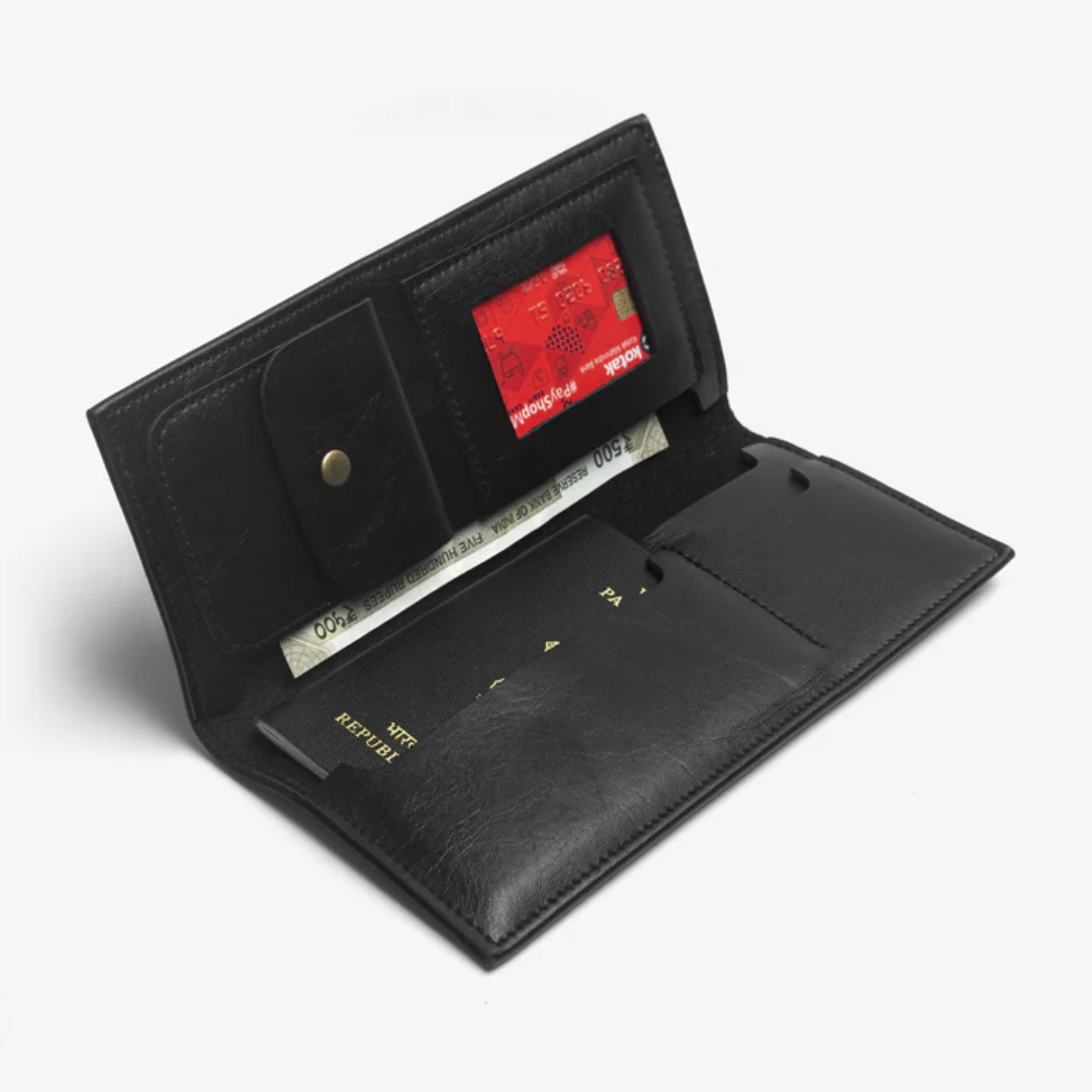 Passport organizer Black