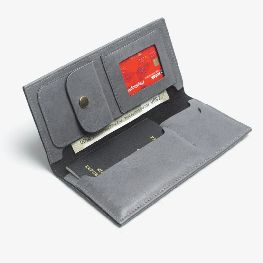 Passport organizer Grey