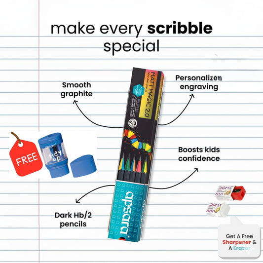 Customized Pencil With Name For Kids Set (20 Pcs) - Name Engraved, Ideal Gift For Kids Birthday And Return Gifts (2), Multicolor